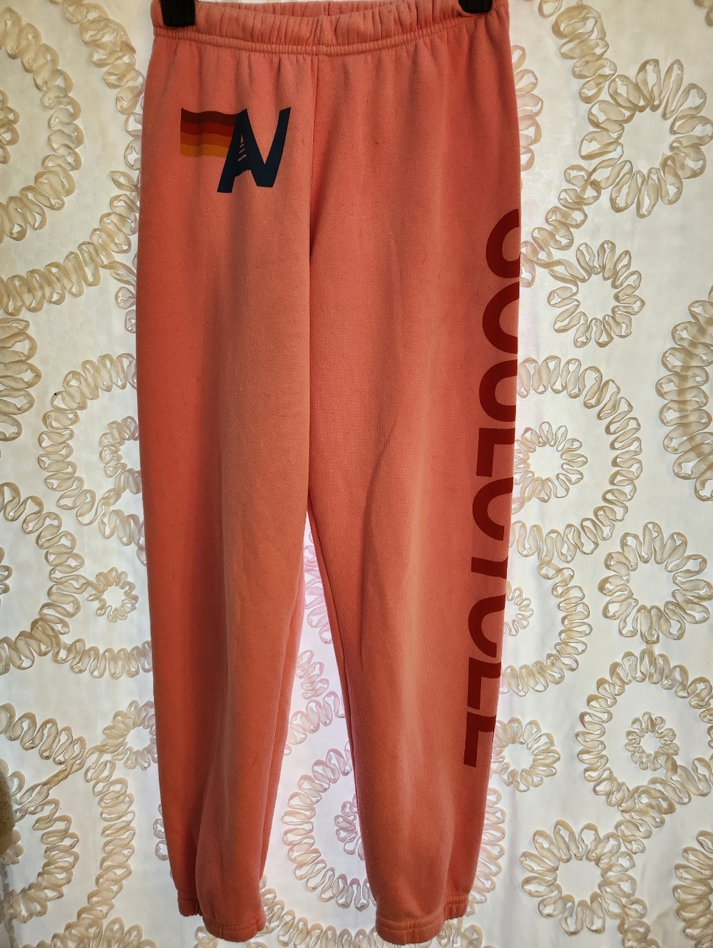 Aviator Nation womens Relaxed Sweatpants hot Pink SoulCycle XS read description